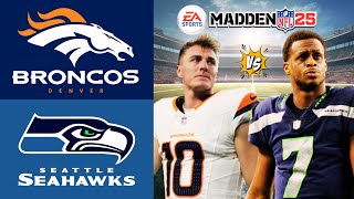 BRONCOS Vs SEAHAWKS  Madden 25 Prediction 🔥🏈 [upl. by Thanh]