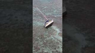 Scary Sailboat Emergency  Storm SMASHES Yacht on Reef as crew bails [upl. by Anrehs323]