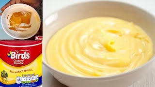 QUICK AND EASY CUSTARD RECIPE 2 WAYSBIRDS CUSTARD RECIPE [upl. by Noyad]