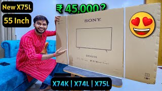 SONY Bravia 55 Inch Smart Google TV Unboxing amp Review 🔥 Best 4k Smart TV 2024 [upl. by Enomal498]