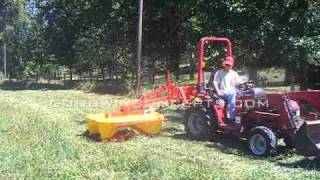 Galfre 130 Drum Mower For Small Tractors [upl. by Necyrb213]