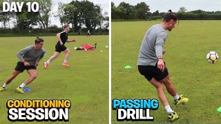 Footballer Conditioning Session  Improve Fitness DAY IN THE LIFE OF A FOOTBALLER  DAY 10 [upl. by Eudora875]