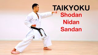 Taikyoku Shodan Nidan amp Sandan Full Tutorial [upl. by Stefano993]