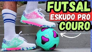 UMA DAS MELHORES CHUTEIRAS DE FUTSAL PRA COMPRAR EM 2024💥😲 CHUTEIRA FUTSAL KIPSTA ESKUDO PRO COURO👀👏 [upl. by Atirec]