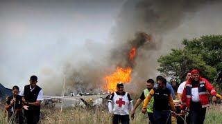 Aeroméxico plane crash survivors question why jet took off in harsh weather [upl. by Bosson385]