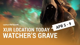 Destiny 2 Where is Xur today 💠 April 5 — 9  Location amp Inventory [upl. by Primalia]