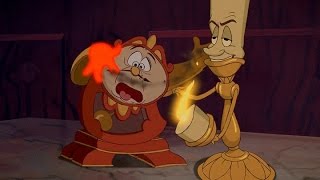 Slow Motion Cogsworth amp Lumiere  2  quotBeauty and the Beastquot 1991 [upl. by Inah]