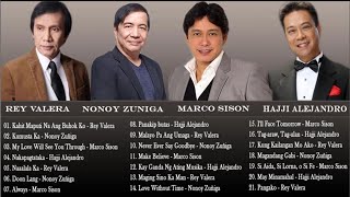 Continuous OPM Tagalog Love Songs Rey Valera Marco Sison Nonoy Zuñiga Hajji Alejandro [upl. by Aicekal]