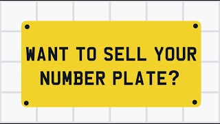 Sell A Number Plate  Free Number Plate Valuation [upl. by Whitney]