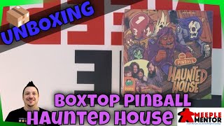 Meeple Mentor Unboxes Boxtop Pinball Haunted House [upl. by Elwyn]