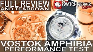 The Vostok Amphibia Scuba Dude Russian military Watch  Review teardown and Improvements Amphibian [upl. by Rtoip490]