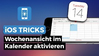 iPhone Kalender  Wochenansicht aktivieren  iPhoneTricksde [upl. by Orva]