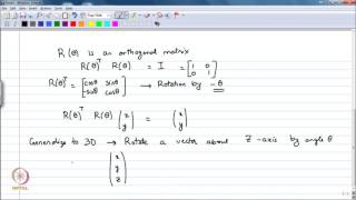 Lecture 8 Rotational Matrices Eigenvalues and Eigenvectors [upl. by Leiahtan]