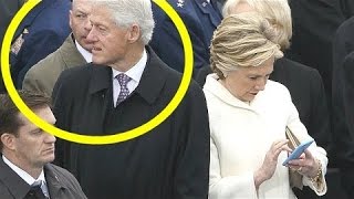 Hillary BUSTS Bill Clinton STARING At Melania TRUMP 2017 Inauguration And Ivanka 😱😱 [upl. by Buchalter]