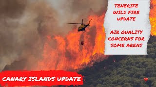 Tenerife Forest Fire News Air Quality Concerns amp Confirmed ARSON attack Canary Islands 🔥 [upl. by Adrell]