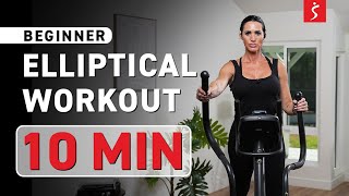 Beginner Elliptical Workout  PYRAMID LEVELS  10 Minutes [upl. by Alda774]