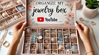 organising my new jewelry box  thehappyvloger [upl. by Nattie]