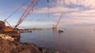 St Helena Airports Ruperts Permanent Wharf [upl. by Eniaral769]