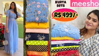 Meesho Festivewear Kurta sets Kurtas haul  Meesho Anarkalis haul  Meesho Online Shopping Meesho [upl. by Derdle]