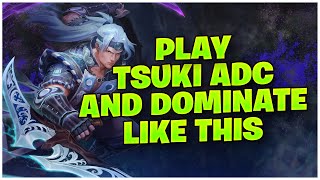 PLAY TSUKI ADC AND DOMINATE LIKE THIS  S11 SMITE [upl. by Ecirtnahs946]