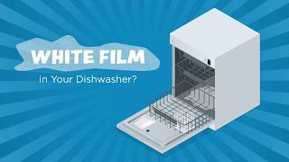 How to Remove White Film in Dishwasher From Hard Water [upl. by Merrielle]