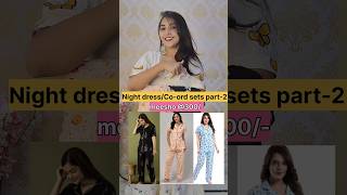 Cotton night dressescoord sets from Meesho meeshonightdresses coordsets nightdresses trending [upl. by Sassan]