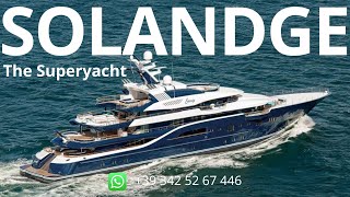 SOLANDGE YACHT 85 METERS  TOUR PRESENTATION  THROUGH PICTURES [upl. by Dnaltiac]