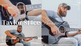 Taylor 814ce Blacktop AcousticElectric Demo [upl. by Cathrin963]