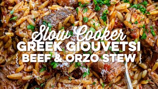 Beef Giouvetsi Greek Beef Stew with Orzo  Supergolden Bakes [upl. by Dray]