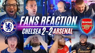 PREMIER LEAGUE FANS REACTION TO CHELSEA 22 ARSENAL  SAVING A POINT [upl. by Nigem49]