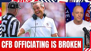 College Football Officiating Was HORRIBLE Saturday  Josh Pate Reaction [upl. by Jacquet612]