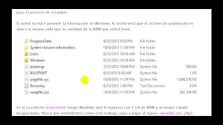 HDG Explica  Swapfilesys Hiberfilsys y Pagefilesys en Windows 8 [upl. by Yadroc348]