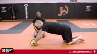 Ab wheel rollout tutorial for beginners with MMA coach Greg Jackson [upl. by Meghann]