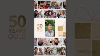 50th Birthday Video Surprise🎉 vidday birthdayvideomaker 50thbirthday 50thvideo 50th tribute [upl. by Zebulon73]