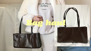 bag haul 내돈내산 가방하울 스탠드오일 오블롱백 마론 5가지 코디 [upl. by Hayikat]