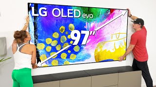 97quot LG G2  Absolutely Massive OLED TV [upl. by Kane40]