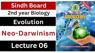 neo darwinism  evolution  class 12 biology Sindh board new book [upl. by Nylasej]