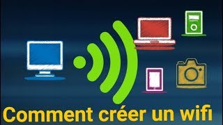 TUTO COMMENT CRÉER UN WIFI A PARTIR DE SON PC [upl. by Kcirtapnhoj]