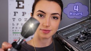 4 Hours of Eye amp Ear Exams ASMR for Work or Sleep  Soft Spoken [upl. by Haidabej245]