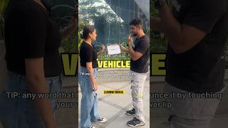 Correct Pronunciation ✅ learnwithrahil pronunciation vehicle youtubeshorts ielts spokenenglish [upl. by Illom]