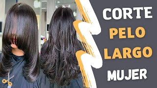 CORTES DE PELO LARGO 2022 MUJER  TRANSFORMACIONES DE PELO LARGO TENDENCIAS [upl. by Aicilaf]