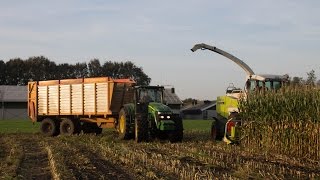 Mais hakselen met Loonbedrijf Lamberink in Lutten [upl. by Yotal]