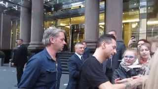 Dave Gahan amp his family arriving at Ararat Park Hyatt in Moscow 21st June 2013 [upl. by Roby]