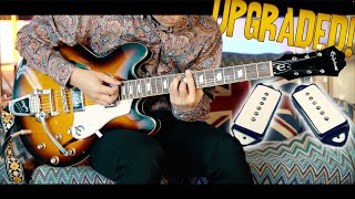 UPGRADED Epiphone Casino Pickups and it Almost Sounds like a Different Guitar [upl. by Geddes]