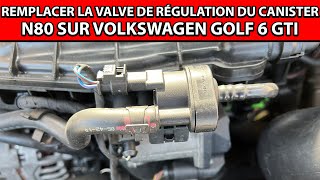 Remplacer la valve de régulation du canister N80 sur Volkswagen Golf 6 GTI [upl. by Nahsed755]