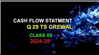 Cash flow statement class 12 question 29 [upl. by Addiego]