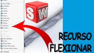 COMANDO FLEXIONAR  TORÇÃO NO SOLIDWORKS 2018 Flexão [upl. by Rafat918]