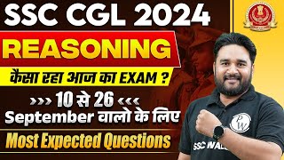 SSC CGL Analysis 2024  SSC CGL Reasoning Expected Questions  SSC CGL Reasoning Paper Analysis 2024 [upl. by Zeculon]