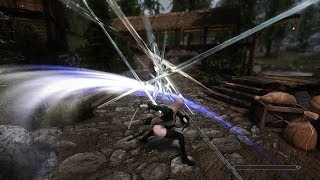 Best Skyrim Attack Animation Mixed [upl. by Odelet]