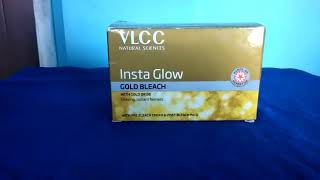 Vlcc insta glow gold bleach step by step process and soft amp glowing skin instantly [upl. by Hekking]